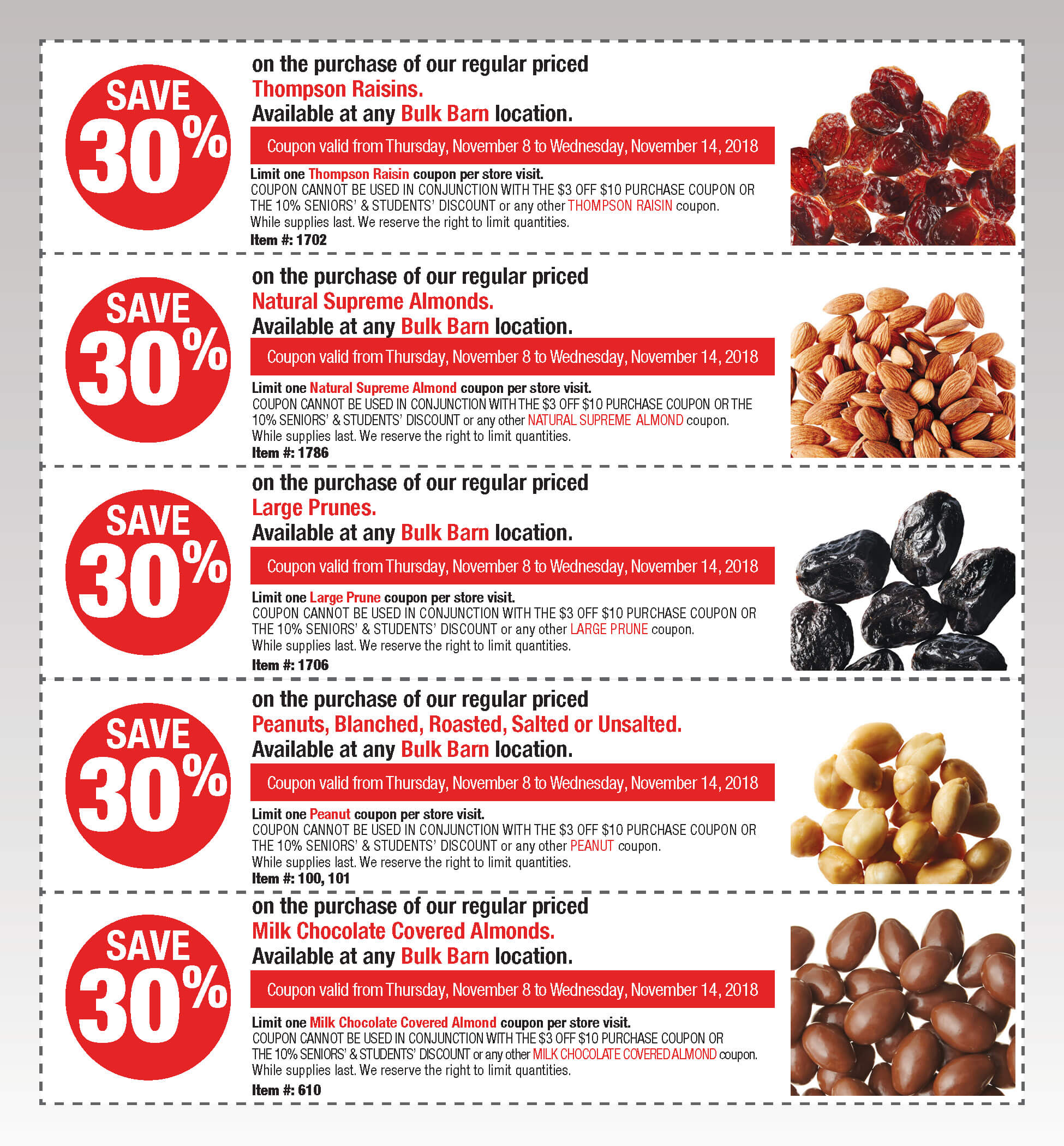 Bulk Barn Coupons 3.00 Off Your 10.00+ Purchase Until November 14 + More