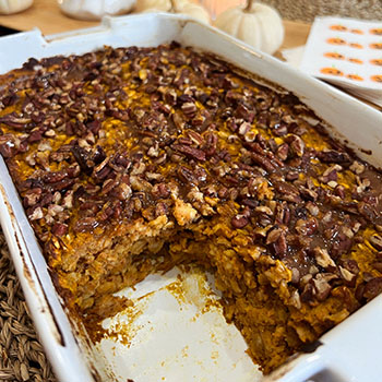 The Ultimate Pumpkin Spice Baked Oatmeal