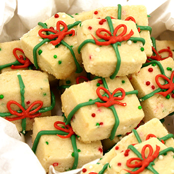Bouchées de biscuits sablés de Noël