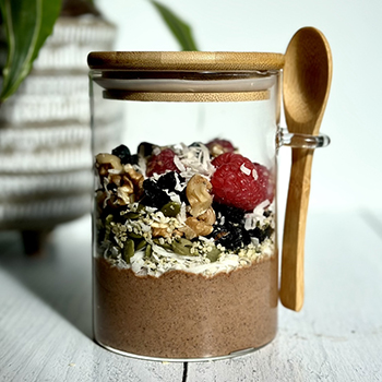 Blended Chocolate Chia Seed Pudding