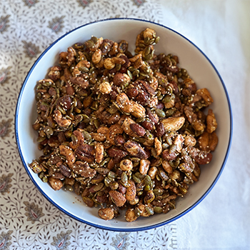 Mélange de noix épicées pour le temps des récoltes