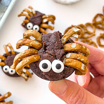Two Bite Brownie Spiders