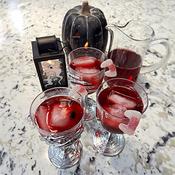 Cocktail sans alcool terrifiant à saveur de sangria