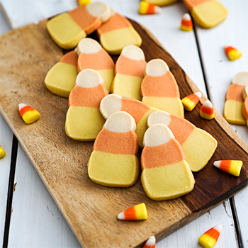 Biscuits sablés en forme de bonbon maïs