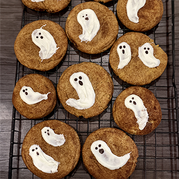 Biscuits fantômes à la citrouille et au beurre noisette
